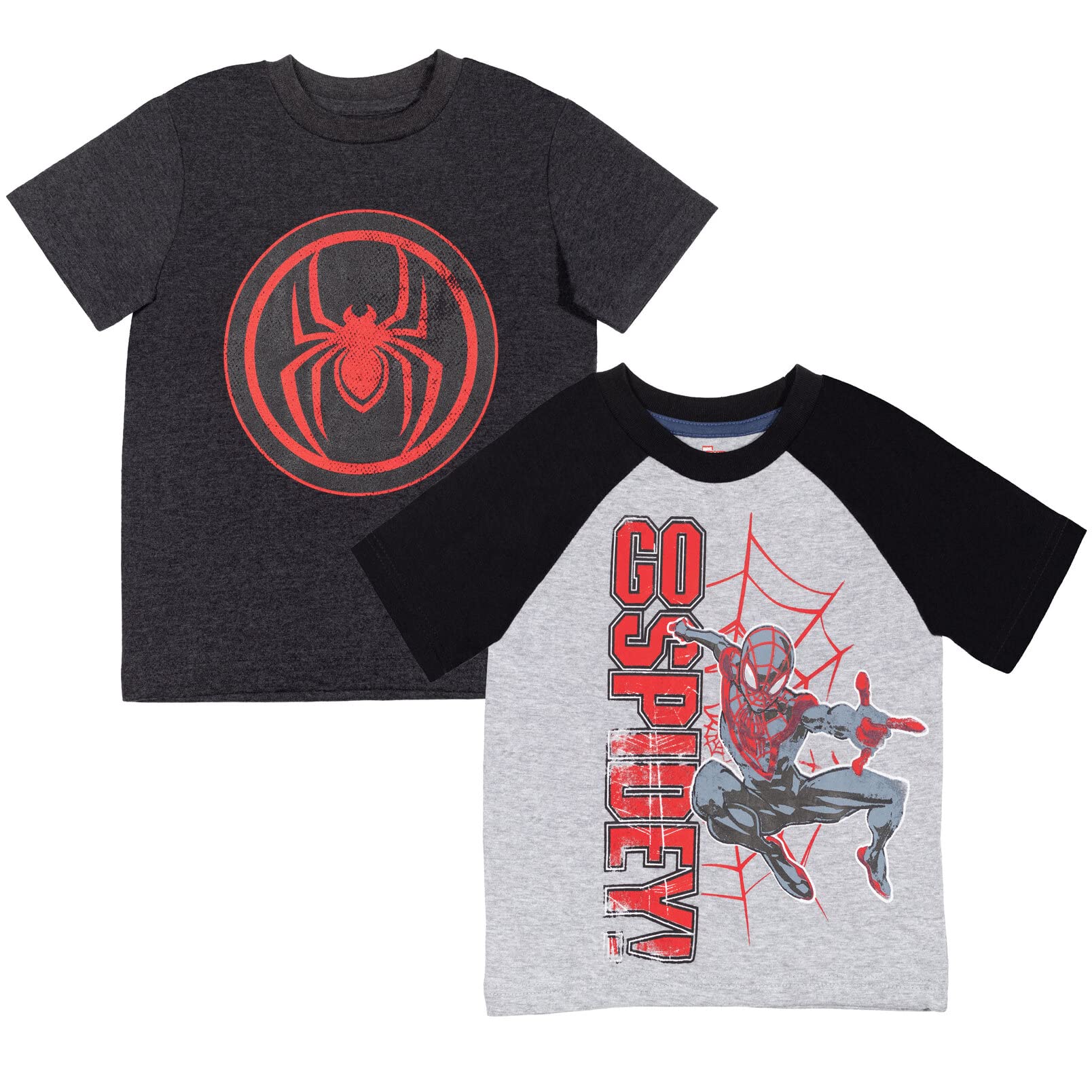 Marvel 2 Pack T-Shirts Toddler to Big Kid Sizes (2T - 18-20)
